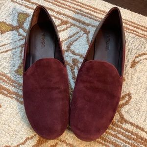 ❤️🤎VINCE Suede and Leather Burgundy Flats